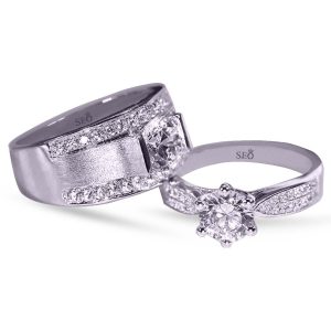Cincin Couple Perak Tunangan SSJ2