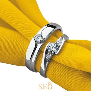 Cincin Couple Perak Tunangan SSJ1