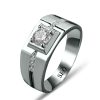 Cincin Perak Tunangan Single SSJ18