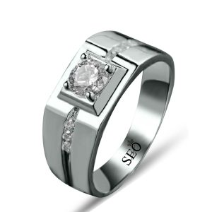 Cincin Perak Tunangan Single SSJ18