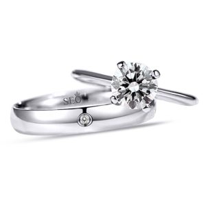 Cincin Couple Perak Tunangan SSJ3