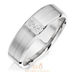 Cincin Perak Tunangan Single SSJ50