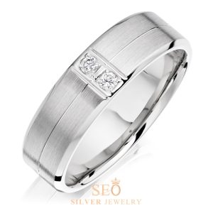 Cincin Perak Tunangan Single SSJ50
