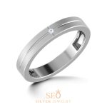 Cincin Perak Tunangan Single SSJ51