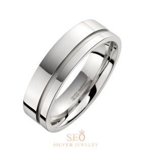 Cincin Tunangan Perak Single SSJ53