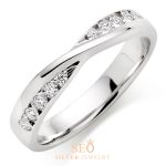 Cincin Tunangan Perak Single SSJ54