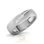 Cincin Tunangan Perak Single SSJ56