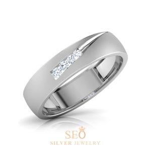 Cincin Tunangan Perak Single SSJ56