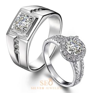 Cincin Couple Perak Tunangan SSJ82