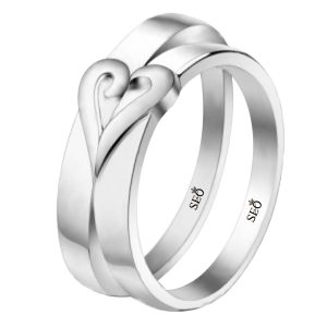 Cincin Perak Kawin Couple Palladium SSJPLT121