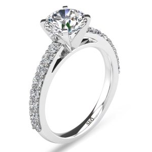 Cincin Perak Tunangan Single SSJ117