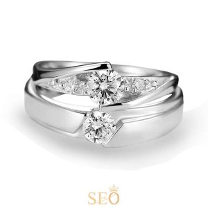 Cincin Emas Perak Couple Tunangan SSJEMS132